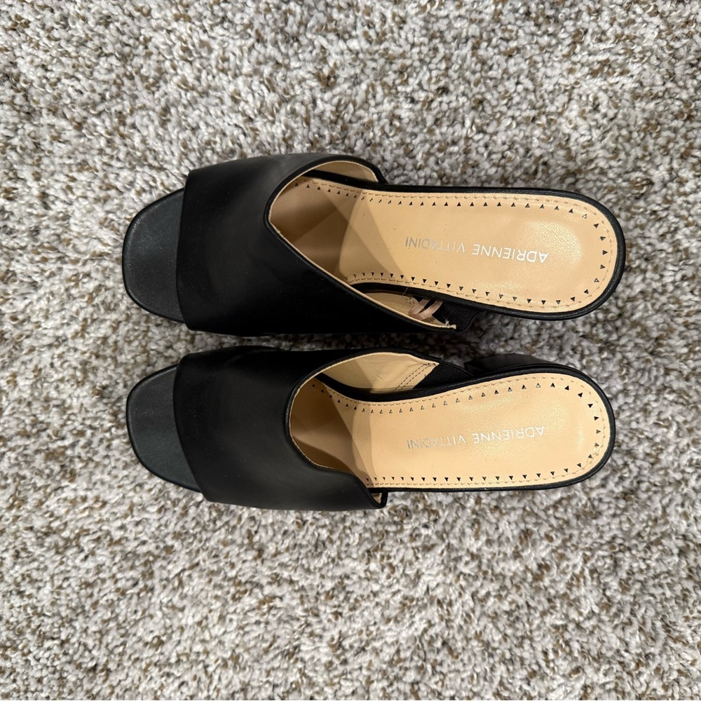 Adrienne Vittadini Black Mules